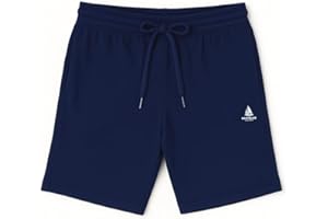 NavyBlue Yacht - Pantaloncini Uomo in Cotone Jersey. Bermuda Corto Estivo in 100% Cotone Fresco e Leggero. Taglie Oversize