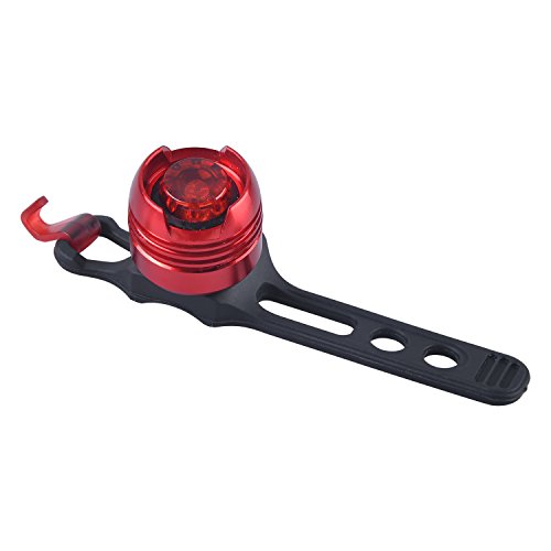 BPS LED Licht einstellbare LED-Mountainbike Fahrrad Bike vorne Lampe Scheinwerfer Taschenlampe Bike Fahrrad Clip Halterung &LED-Rücklicht hinten Licht Set Kit – schwarz - 5