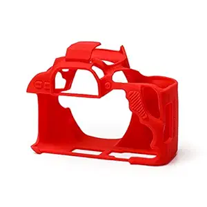 Silicone Protective Camera Case Cover for Canon 200D (RED)