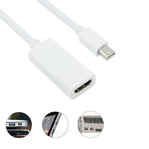 COWEEN Mini DisplayPort zu HDMI Adapter Kabel 1080P Mini DP auf HDMI Cable Unterstützung Thunderbolt Plug & Play HDMI Konverter - 2