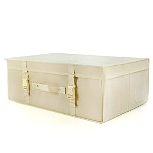 Aufbewahrungsbox mittel 35 cm x 55 cm x 20 cm beige Hangerworld: Amazon