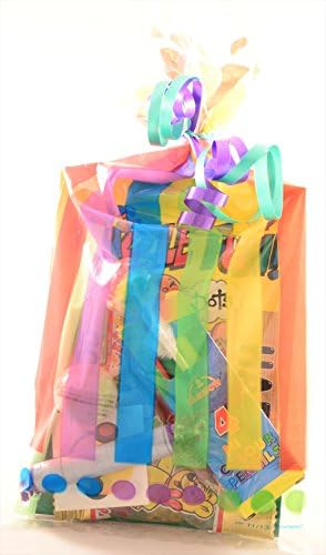 Pre Filled Rainbow Party Parcels &amp; Bags Ideal For Childrens Birthday Parties (Rainbow Bag)