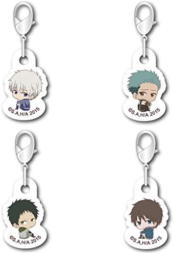 Red hair snow white "bocce-Kun" nano Acryl charm set