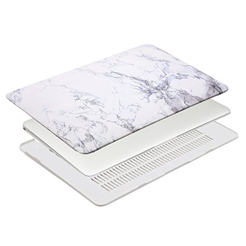 MOSISO MacBook Air 13 H  lle - Ultra Slim Hochwertige Plastik Hartschale Tasche Schutzh  lle Snap Case f  r MacBook Air 13 Zoll  A1466   A1369   Wei  