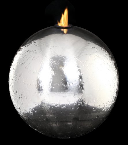 Ambiente ST Helens 50 cm Edelstahl Kugel, Feuer und Wasser Funktion - 2