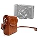 Price comparison product image DURAGADGET Durable & Ultra-Portable, Retro-Inspired Compact Camera Case in 'Vintage' Brown for NEW Panasonic Lumix TZ80 / Lumix TZ100(SZ100) / Lumix DMC-ZS100 / Lumix DMC-ZS60(TZ60) / Lumix DC-TZ90 / Lumix DC-TZ91