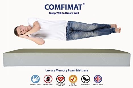 ComfiMat Orthopaedic Double 4ft6 Memory Foam Mattress (8 inch, 20cm Deep) 30 Nights Free Trial | Medium Firm | Removable Washable Soft Micro Quilted Cool Breathable Cover