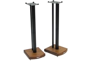 ATACAMA MOSECO 7 Black and Dark Bamboo Speaker Stands