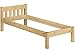 Produktbild Erst-Holz® Futonbett Einzelbett 100x200 Massivholzbett Kiefer Natur Jugendbett ohne Rollrost 60.38-10 oR