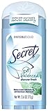 desodorante secret clinical strength funciona Shower Fresh Secret Anti-Perspirant/Deodorant, Invisible Solid, Shower Fresh, 2.6 Oz.