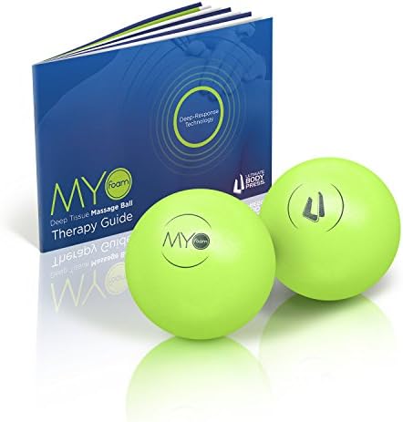 Ultimate Body Press Deep Tissue Massage Balls with Myofoam for Trigger Point Therapy 2.75" Medium Density (2 Pack)