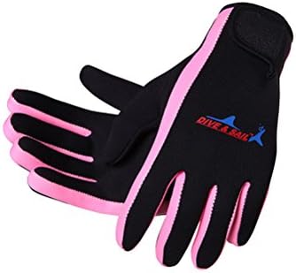 Neoprene Gloves 1.5MM Swimming Surfing Diving Sailing Wetsuit (Women Pink, S)