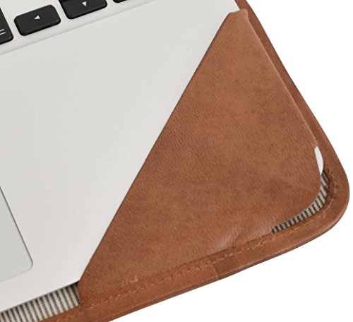 Hülle Apple MacBook Air 13″ Gusti Leder “Damon“ Ledertasche Echtleder MacBook-Air Tasche 13 Zoll Business-Bag 13 inch Notebooktasche Lederetui Braun MacAir13-1-29-1 - 6
