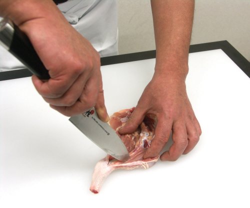 Miyabi 7000D Chutoh Fleischmesser (160 mm Klingen, CMV60 Stahl, Damast-Design, 65 Lagen, traditioneller D-Griff, Micarta + Edelstahl) - 6