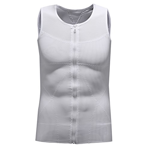 U-Pretty Herren Athletic unterwäsche Compression Top-Körperformendes Unterhemd Kompression Bauch und Brust - 2