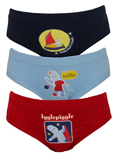 In the Night Garden Igglepiggle 3 pk Boys Pants - 18-24 Months