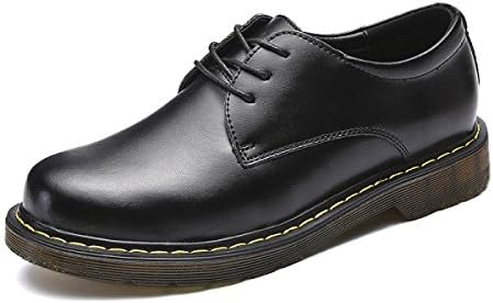 Men Fall Martin Boot Non-slip Wearable Formal Shoes Outdoor Travel Casual Leather Shoes,Black-42