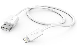 Hama Kabel USB A wtyk - Lightning wtyk do ładowania i synchronizacji (2.4 A, 5V, 480 Mbit/s, 1m) biały