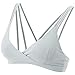 Produktbild LIJINCHENG-BRA Racerback Sports BH-gepolsterter Workout-BH mit mittlerer Wirkung für Yoga-Gymnastik und Fitness für Frauen (Color : Light Grey, Size : L)