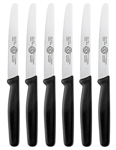 GGS-Solingen 813204928 Superscharfe Allzweckmesser 6-teilig Kunststoffgriff Schwarz - 2