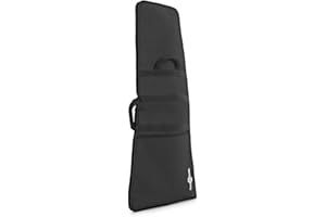 gear4music Electric Guitar Gig Bag with Padded Interior, Black