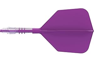 CUESOUL CUESUL Rost T19 Eje de dardo Integrado de Carbono y Vuelo de ala Grande, Conjunto de 3