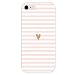 Produktbild iPhone 6S hülle, iPhone 6 hülle (4,7"), Dikals Sommer der Liebe, rosa Herzen und Streifen hülle(iPhone 6/6S,Pink)