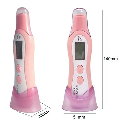 Stoga Skin Care-Digital-Analysator-Monitor für Hautfeuchtigkeit Öl-Haut-Prüfungs-Prüfvorrichtung-Feder mit LCD-Anzeige für inländisches, Reisen, Schönheitssalon - 3
