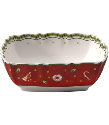 Villeroy & Boch Toy's Delight Plat De Service Moyen, Porcelaine Premium, Rouge : Villeroy & Boch