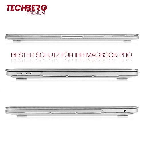 Techberg MacBook Pro 15″ 2016 Case Hülle Cover (für neuste 15 Zoll Version mit/ohne Touchbar & Touch ID - 4