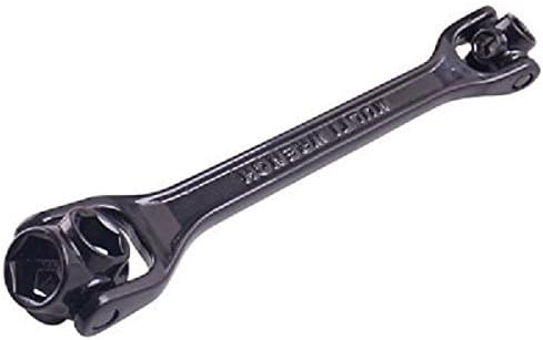 Lowmany 8 in 1 Multifunctional Flexible Dog Bone Multi Size Hexagon Sockets Wrench, With Magnet, General Use-Black(10MM-22MM)