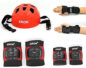 Xron Protective Set for Cycling and Skating Protective Gear Suitable for Boys and Girls 7 Pcs Set