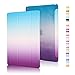 Produktbild Highdas Leicht Ipad Hülle Farbe Rainbow-Serie Smart Schutzhülle Case Transparent Zurück Case Stand Case für ipad air 2 mit eingebauten Magnet für Schlaf / Wach-Funktion Schutz Cover