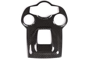 YANER 1 unid fibra de carbono real para Alfa Romeo Giulia Stelvio 2017 2018 2019 interior del coche consola central engranajes cambio panel cubierta TRIM