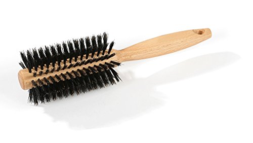 luqx Cabello Cepillo Especial Cepillo - Cepillo redondo y cerdas de pelo de jabalí