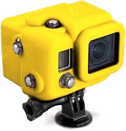 XSories Hooded Silicone Cover for GoPro HERO3 Camera Housing and BacPac Viewer (Yellow)