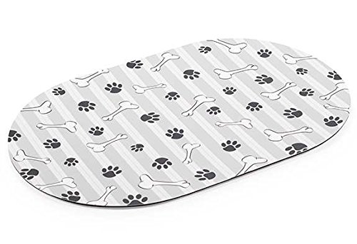 Ancol Grey Stripe Dog Feeding Mat