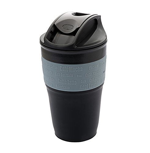 AceCamp Faltbarer Kaffeebecher Coffee to go Becher wiederverwendbar komprimierbar auslaufsicher mit Deckel, 355ml, 1539 - 2
