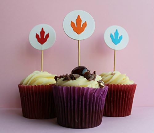 Dinosaur cupcake toppers, pack of 6