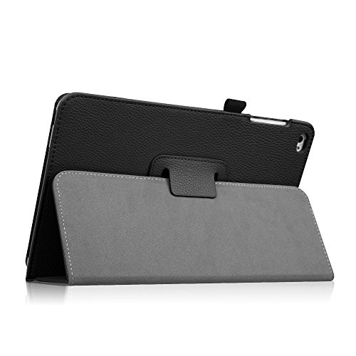Fintie Huawei MediaPad T1 10 Hülle – Slim Fit Kunstleder (Folio) Schutzhülle Tasche Case Cover Standfunktion und Stylus-Halterung für Huawei MediaPad T1 10.0 LTE / WiFi (9,6 Zoll) Tablet-PC, Schwarz - 8