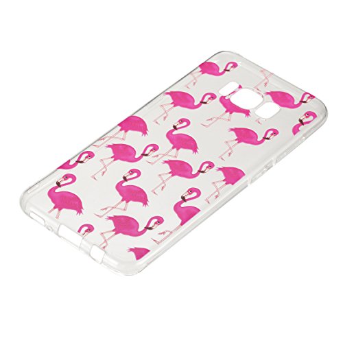 LUSHENG Galaxy S8 Funda  Ultra Delgada Duradera TPU Silicona Caso para Samsung Galaxy S8 2017 5 8  Puro Aqua Pintura Shock Absorci  n Protecci  n Cover Flamenco