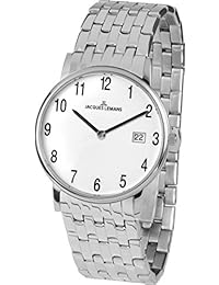 Jacques Lemans Vienna – Reloj de pulsera analógico unisex de cuarzo Acero inoxidable 1 – 1848 F