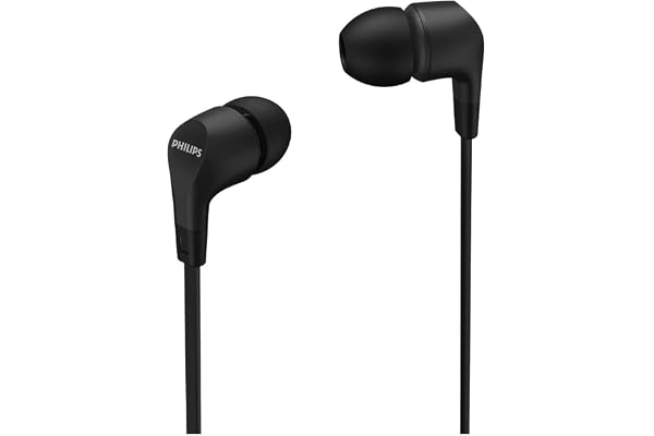 Philips Ecouteurs avec Fil et Mic TAE1105 Noir