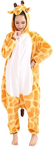 Afoxsos Women's Soft Fleece Animal Cartoon Onesie Adult Pajamas -  Multi -