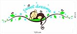 WallstickersDecal Süße träumen schlafend Affe am Baum Reben Wandtattoo Wandaufkleber - 5