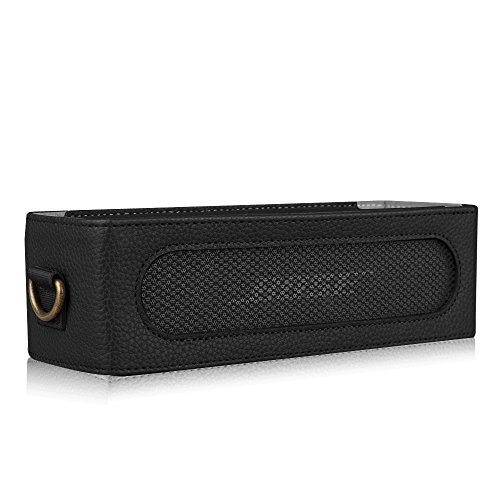 Fintie Bose SoundLink Mini / Mini II Bluetooth Speaker Hülle Abdeckung – Hochwertiges Kunstleder Schutzhülle Tasche Case mit Abnehmbarem Band für Bose SoundlLink Mini 1 / 2 Bluetooth Wireless Speaker, Schwarz - 6
