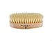 Kent Finest Men's Range Military Style Rectangular Satin and Beech Wood  Natural Bristle Brush White
