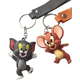 AEE 2'li &Ccedil;ift Anahtarlık 3D Tom Ve Jerry Sevgili Anahtarlık &Ccedil;anta S&uuml;s&uuml; Karışık Model