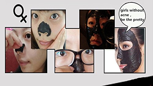 Mabox blackhead remover,Tearing style Deep Cleansing purifying peel off,acne treatment,black mud face mask(60g) - 7