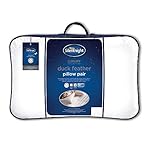 Silentnight Duck Feather Pillow, Cotton - Pack of 2